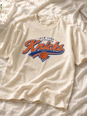 Gildan Sand New York Knicks Graphic  Shirt